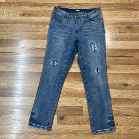 Tribal Jeans Distressed Jeans Size 30x27 - Picture 1 of 10